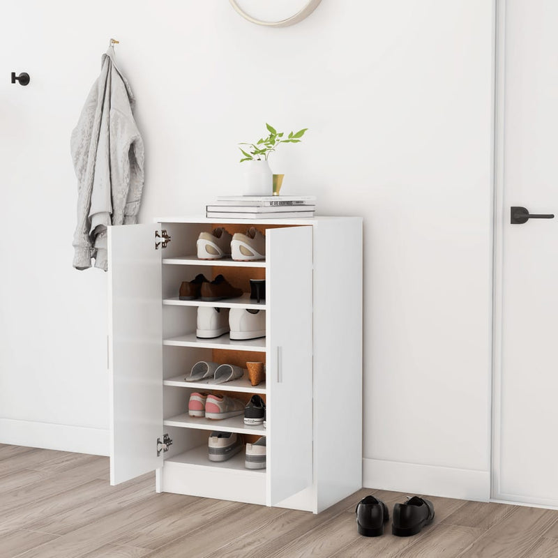 Schoenenkast Bewerkt Hout Artisanaal Eikenkleur