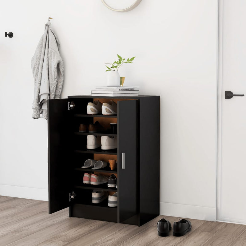 Schoenenkast Bewerkt Hout Artisanaal Eikenkleur