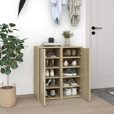 Schoenenkasten 2 St 32X35X70 Cm Bewerkt Hout Artisanaal Eiken