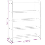 Schoenenrek 65X24X Bewerkt Hout Bruin