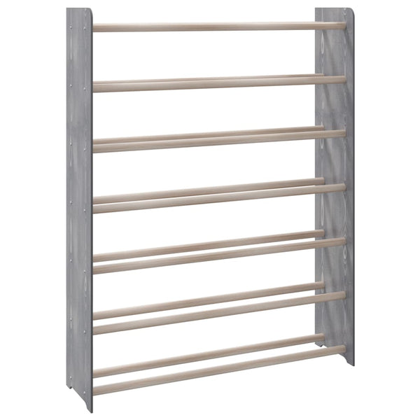 Schoenenrek 90X24X Bewerkt Hout Grijs