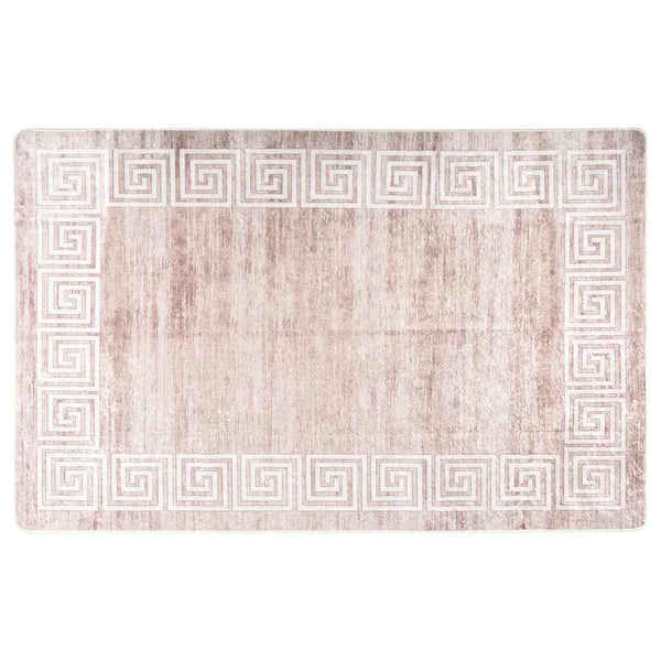 Vloerkleed Wasbaar Anti-Slip Beige En Goud