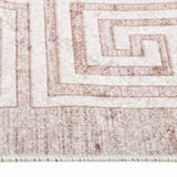 Vloerkleed Wasbaar Anti-Slip Beige En Goud