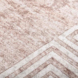 Vloerkleed Wasbaar Anti-Slip Beige En Goud