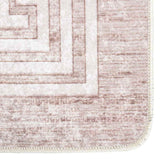 Vloerkleed Wasbaar Anti-Slip Beige En Goud
