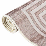 Vloerkleed Wasbaar Anti-Slip Beige En Goud