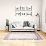 Vloerkleed Wasbaar Anti-Slip Licht Beige En Zwart