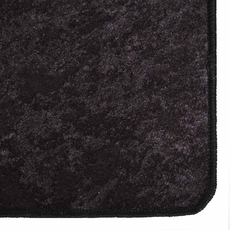 Vloerkleed Wasbaar Anti-Slip Kleurig Antraciet