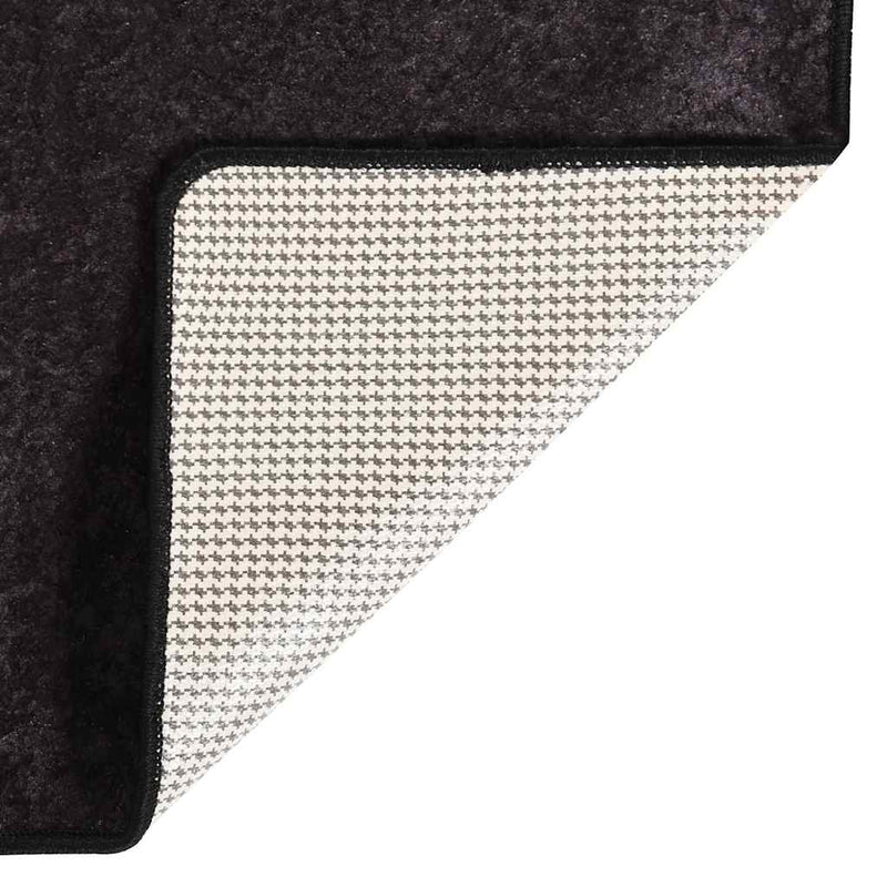 Vloerkleed Wasbaar Anti-Slip Kleurig Antraciet
