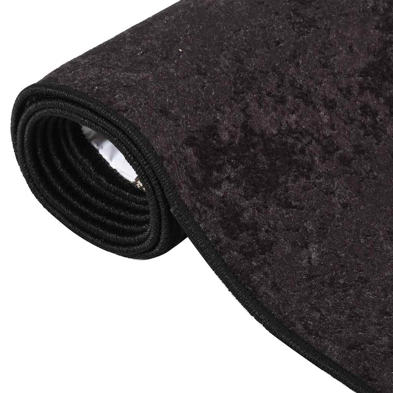 Vloerkleed Wasbaar Anti-Slip Kleurig Antraciet
