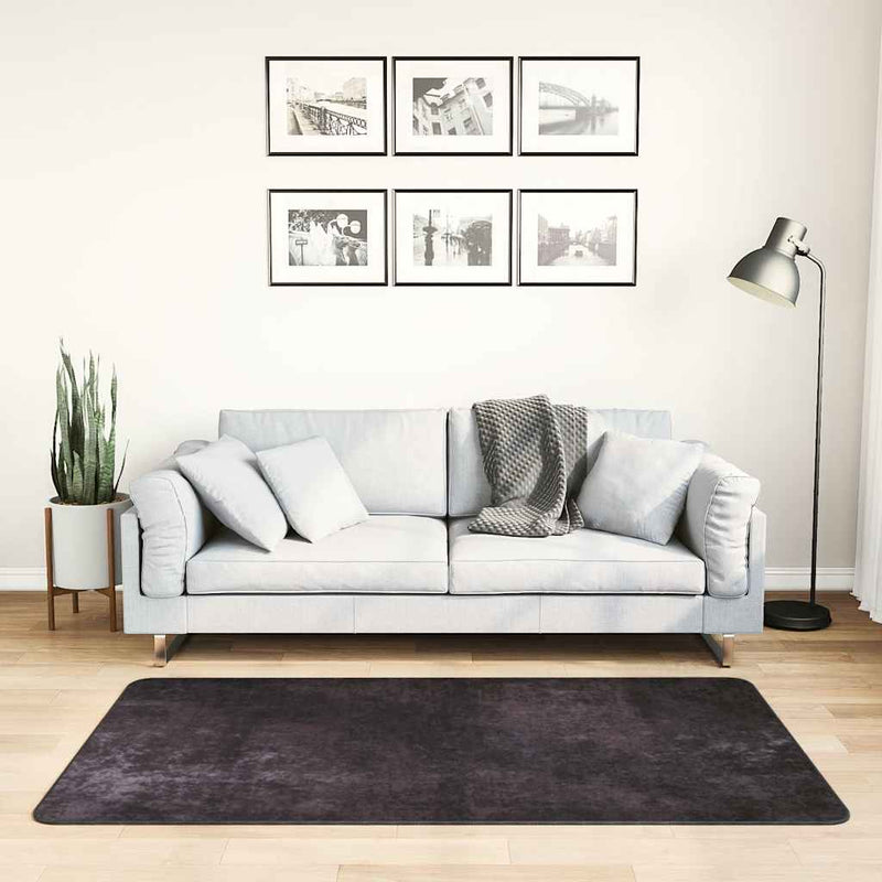 Vloerkleed Wasbaar Anti-Slip Kleurig Antraciet