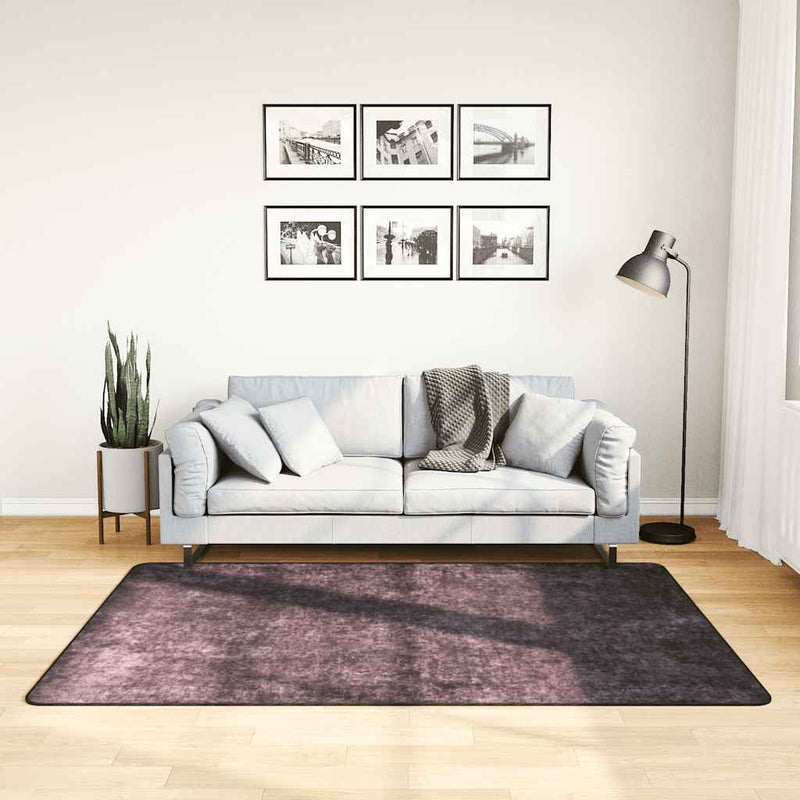 Vloerkleed Wasbaar Anti-Slip Kleurig Antraciet