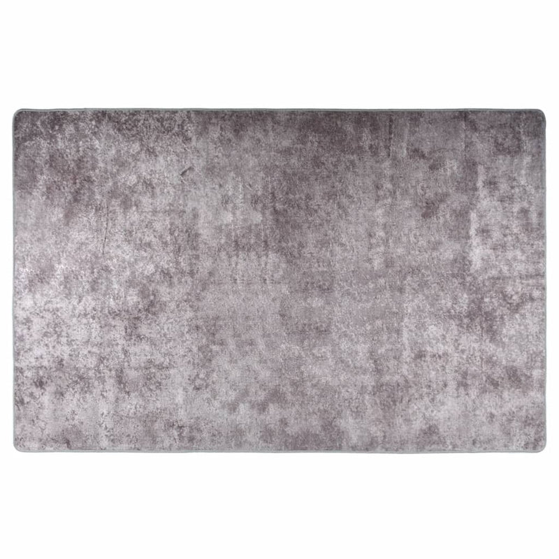 Vloerkleed Wasbaar Anti-Slip Grijs