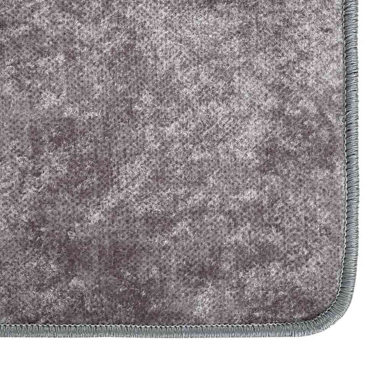 Vloerkleed Wasbaar Anti-Slip Grijs