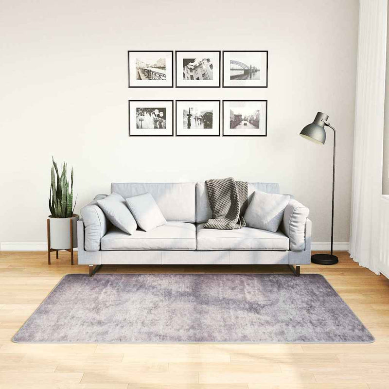 Vloerkleed Wasbaar Anti-Slip Grijs
