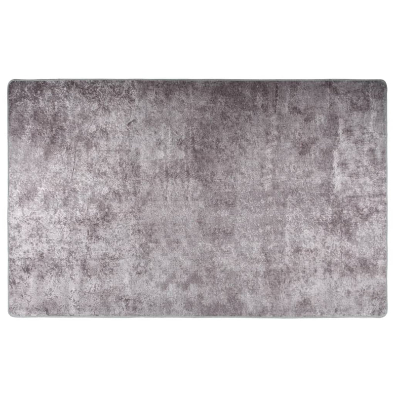 Vloerkleed Wasbaar Anti-Slip Grijs
