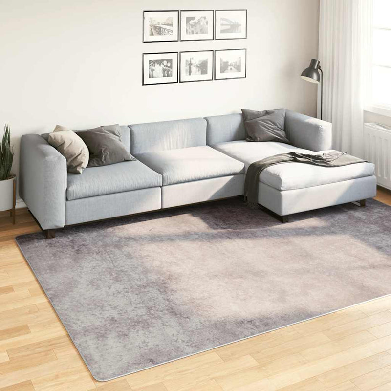 Vloerkleed Wasbaar Anti-Slip Grijs