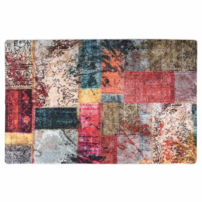 Vloerkleed Wasbaar Anti-Slip Meerkleurig Patchwork