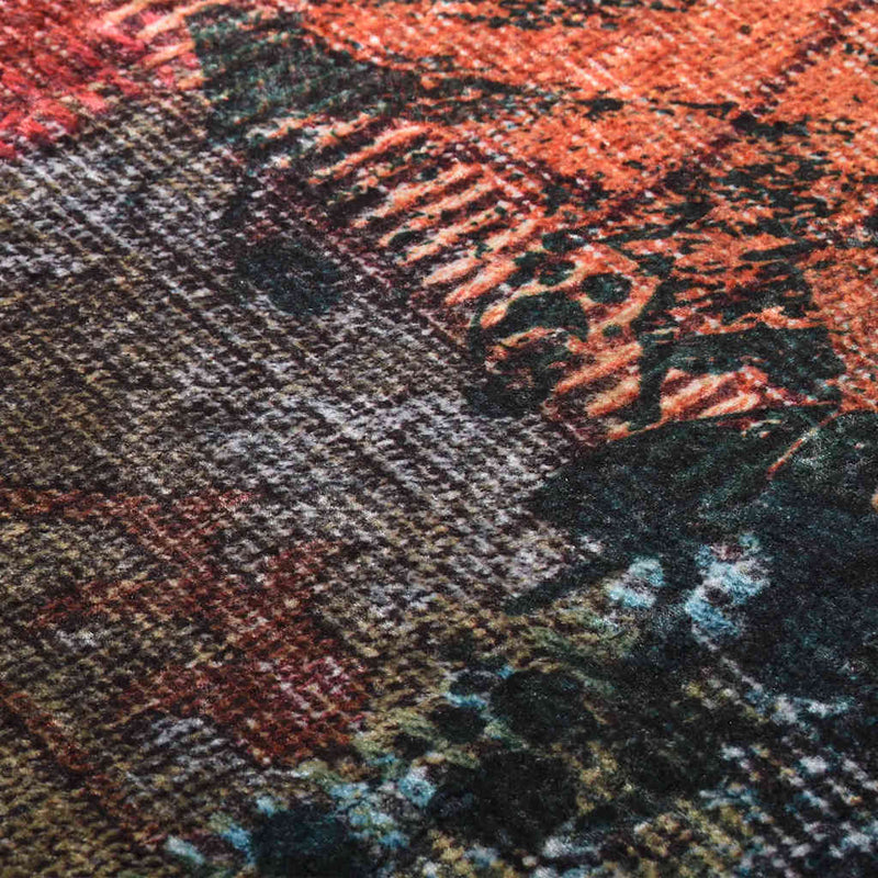 Vloerkleed Wasbaar Anti-Slip Meerkleurig Patchwork