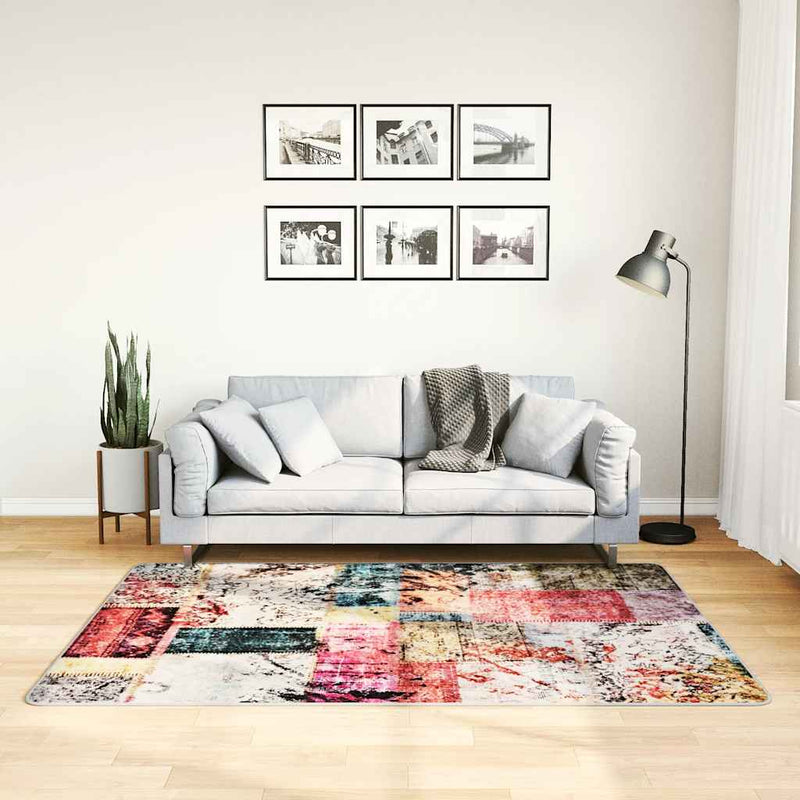 Vloerkleed Wasbaar Anti-Slip Meerkleurig Patchwork