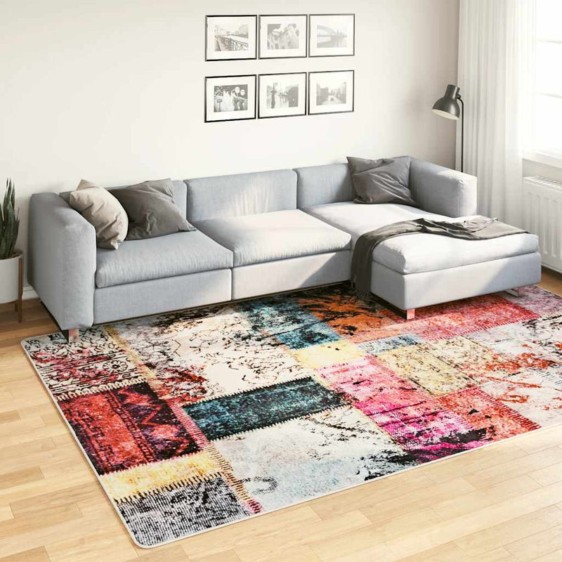 Vloerkleed Wasbaar Anti-Slip Meerkleurig Patchwork