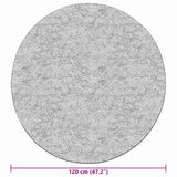 Vloerkleed Wasbaar Anti-Slip Ø120 Cm Meerkleurig