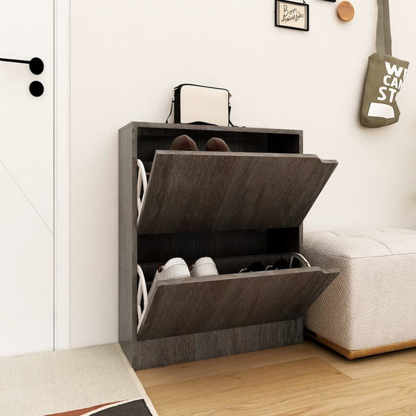 Schoenenkast 2 Deuren 59X24X Bewerkt Hout Sonoma Eiken