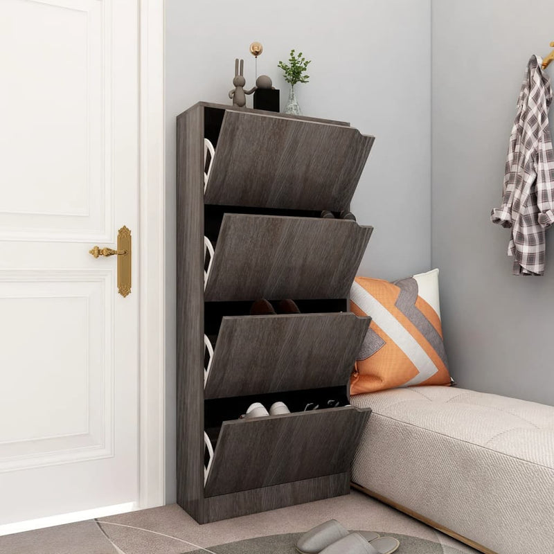 Schoenenkast 2 Deuren 59X24X Bewerkt Hout Sonoma Eiken