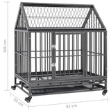 Hondenbench Met Wielen En Dak Staal
