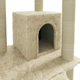 Kattenmeubel Met Sisal Krabpalen 155 Cm Kleurig