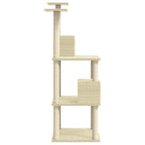 Kattenmeubel Met Sisal Krabpalen 141 Cm Kleurig