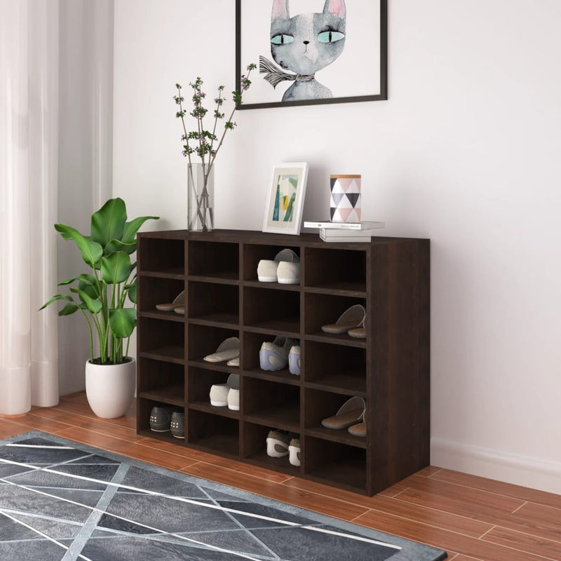Schoenenrek 92X30X67,5 Cm Bewerkt Hout