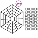 Vijverbeschermers 40 St Polypropeen Zwart