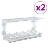 Vogelvoederbakken Voor Raam 2 St 30X12X15 Cm Acryl