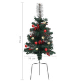 Tuinkerstbomen 2 St 76 Cm Pvc Lichtgrijs