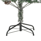 Kerstboom Met Led En Dennenappels En Sneeuw 195 Cm Pvc En Pe