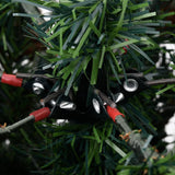 Kerstboom Met Led En Dennenappels 120 Cm Pvc En Pe Groen En Wit