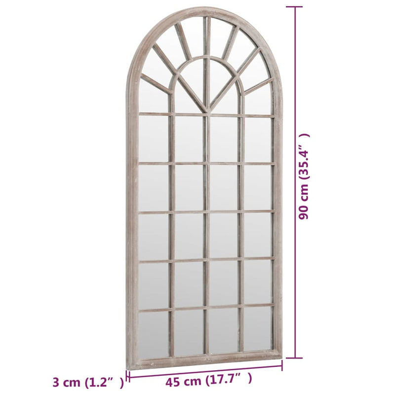 Tuinspiegel 90X45 Cm Ijzer Kleurig