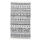 Vloerkleed 120X180 Cm Katoen Zwart En Wit