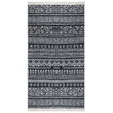 Vloerkleed 120X180 Cm Katoen Zwart En Wit