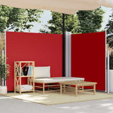 Windscherm Uittrekbaar 120X1000 Cm Rood