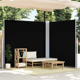 Windscherm Uittrekbaar 120X1000 Cm Zwart