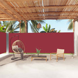 Windscherm Uittrekbaar 120X1000 Cm Rood