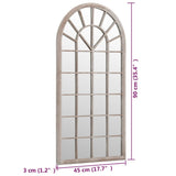 Spiegel 90X45 Cm Ijzer Kleurig
