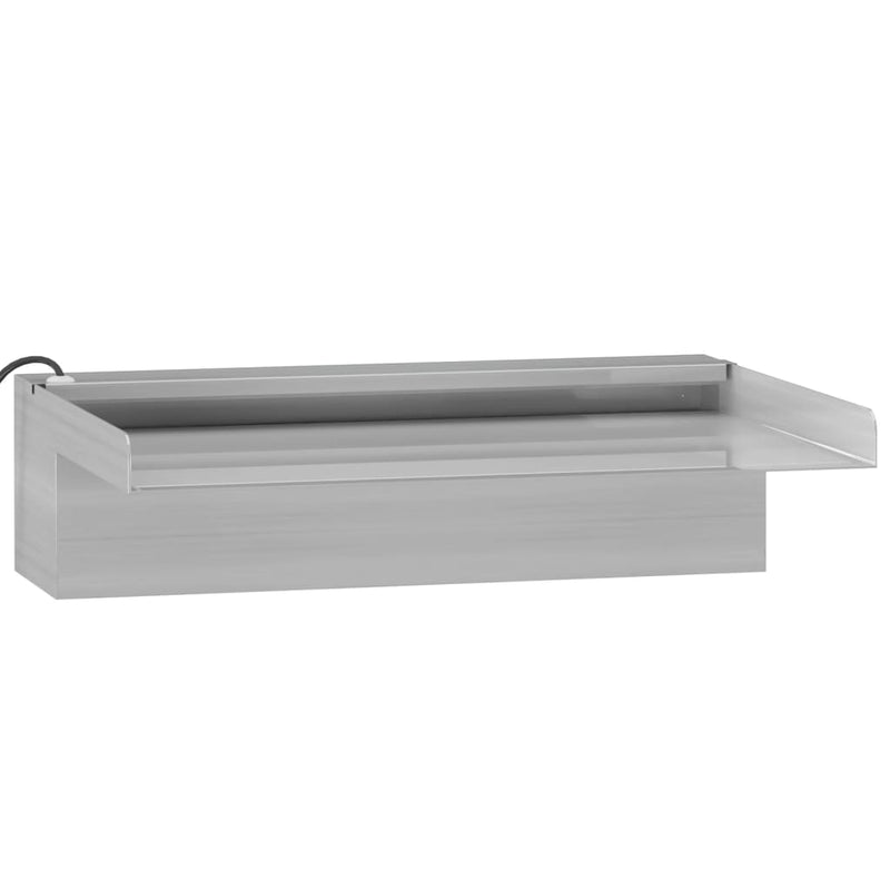 Watervaloverlaat Met Rgb Led's 30 Cm Roestvrij Staal