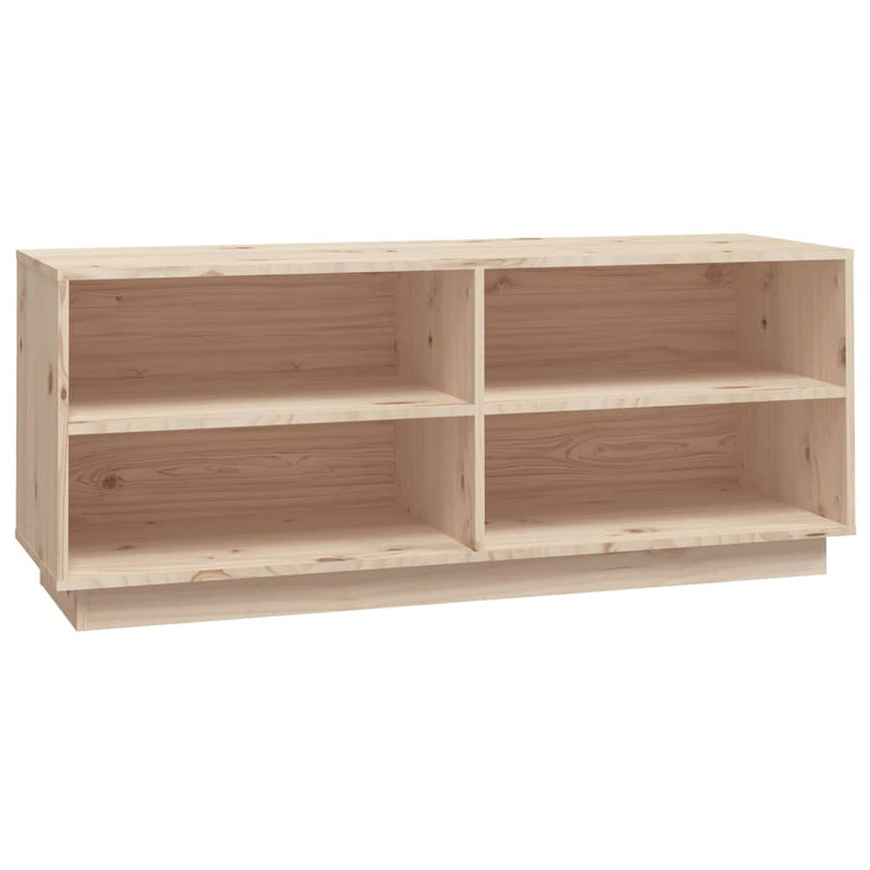 Schoenenkast 110X34X45 Cm Massief Grenenhout