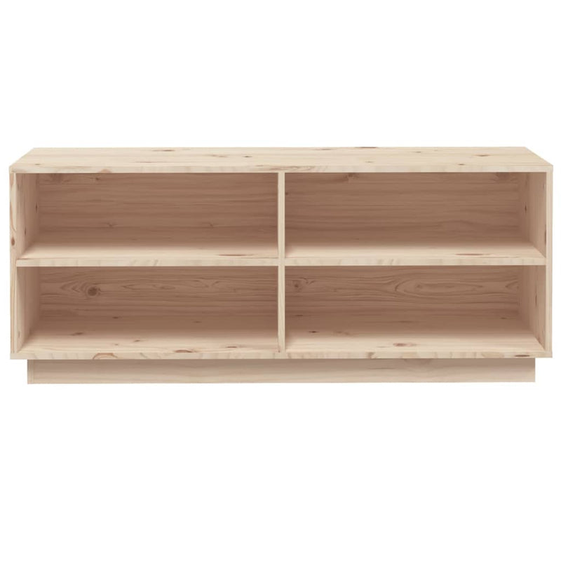 Schoenenkast 110X34X45 Cm Massief Grenenhout