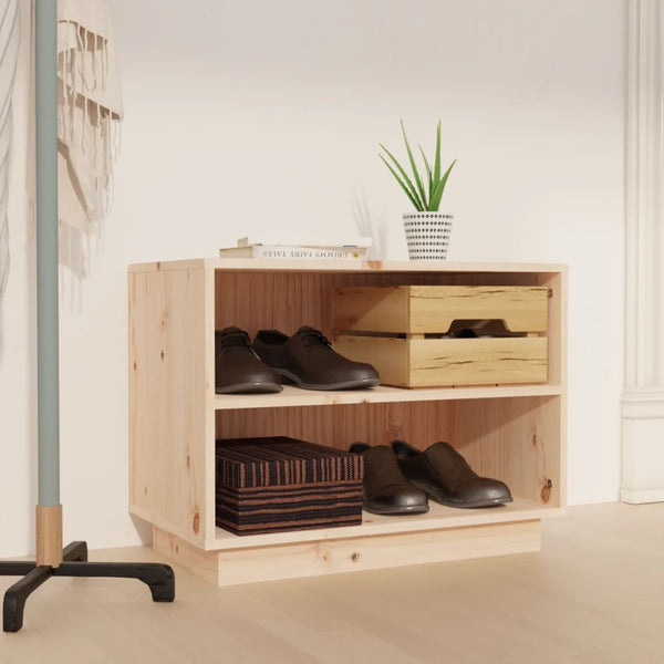 Schoenenkast 60X34X45 Cm Massief Grenenhout