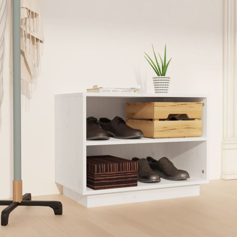 Schoenenkast 60X34X45 Cm Massief Grenenhout