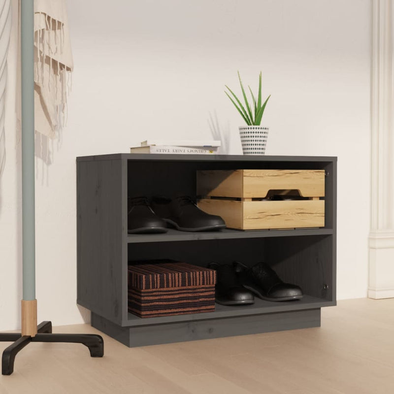 Schoenenkast 60X34X45 Cm Massief Grenenhout